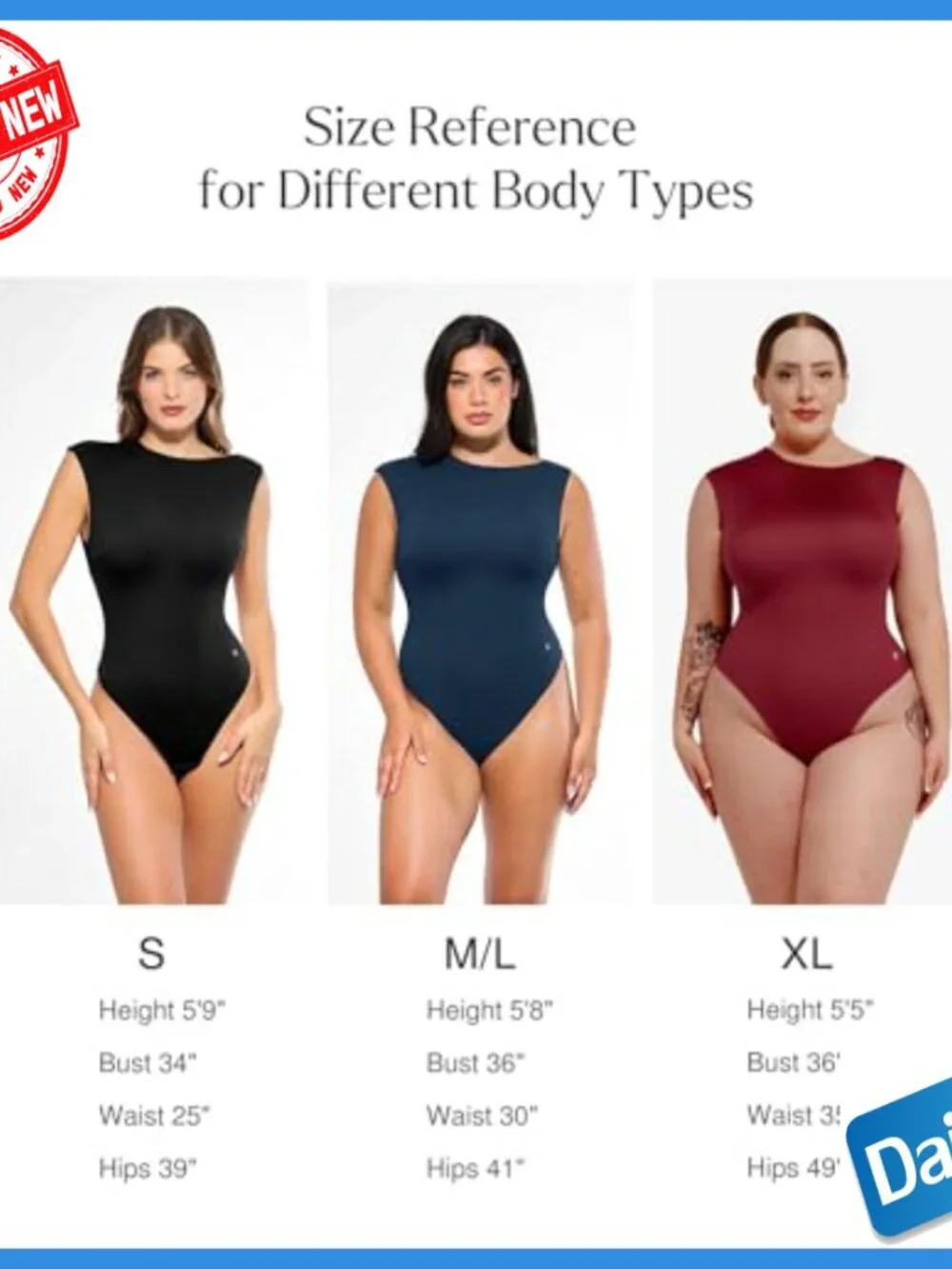 Sleeveless Tummy Control Shapewear Bodysuit with Asymmetric Neckline - Picture 5 of 7